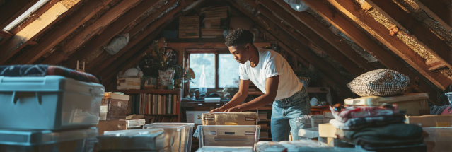 Attic Organizing